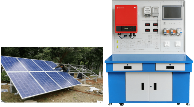 3.5KW并网型光伏发电教学系统,太阳能发电实训装置
